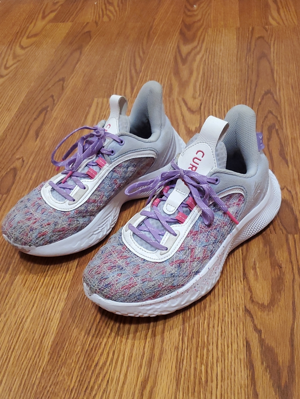 Under Armour Steph Curry Flow 9 "For The W" Purple And Pink Shoes Girls Youth